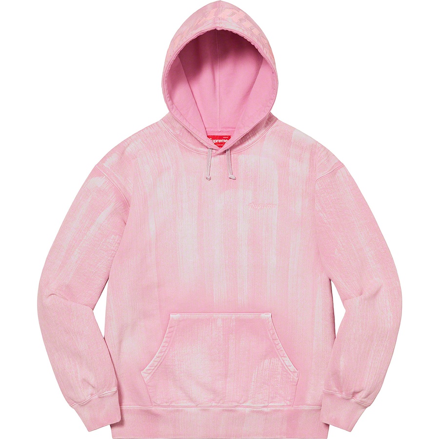 Supreme Brush Stroke Hooded Sweatshirt (SS21) - Pink - $168