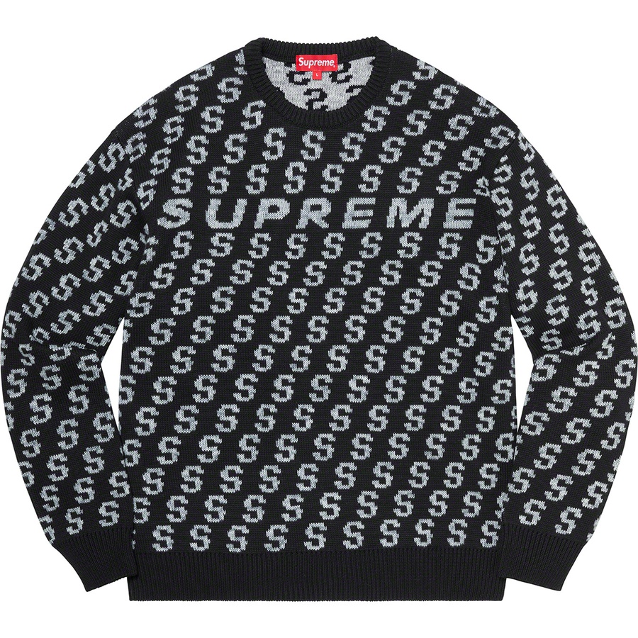 Supreme S Repeat Sweater (SS21) - Black - $148