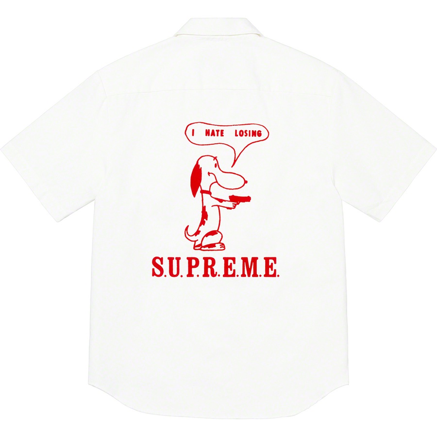 Supreme Dog S S Work Shirt (SS21) - White - $128