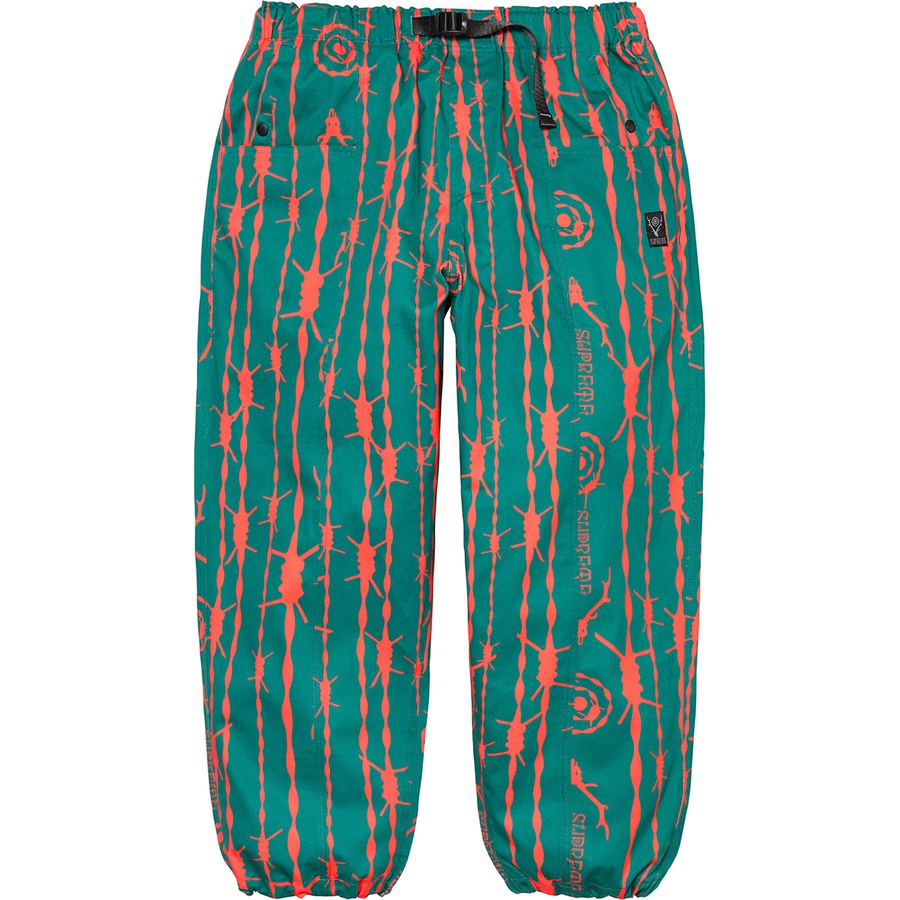 Supreme Supreme SOUTH2 WEST8 Belted Pant (SS21) - Teal Pattern - $168