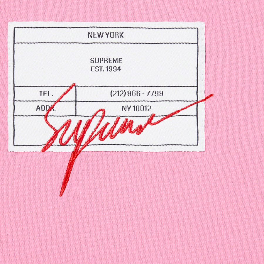 Supreme Signature Label S S Top (SS21) - Pink - $68