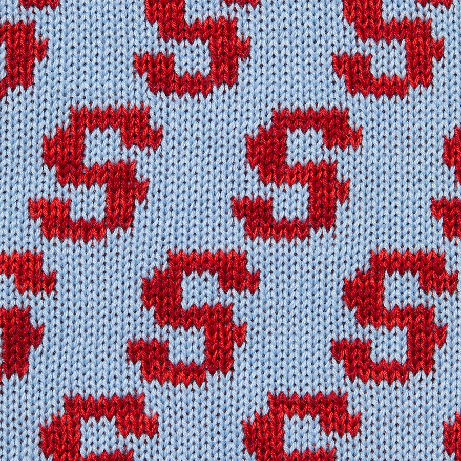 Supreme S Repeat Sweater (SS21) - Light Blue - $148