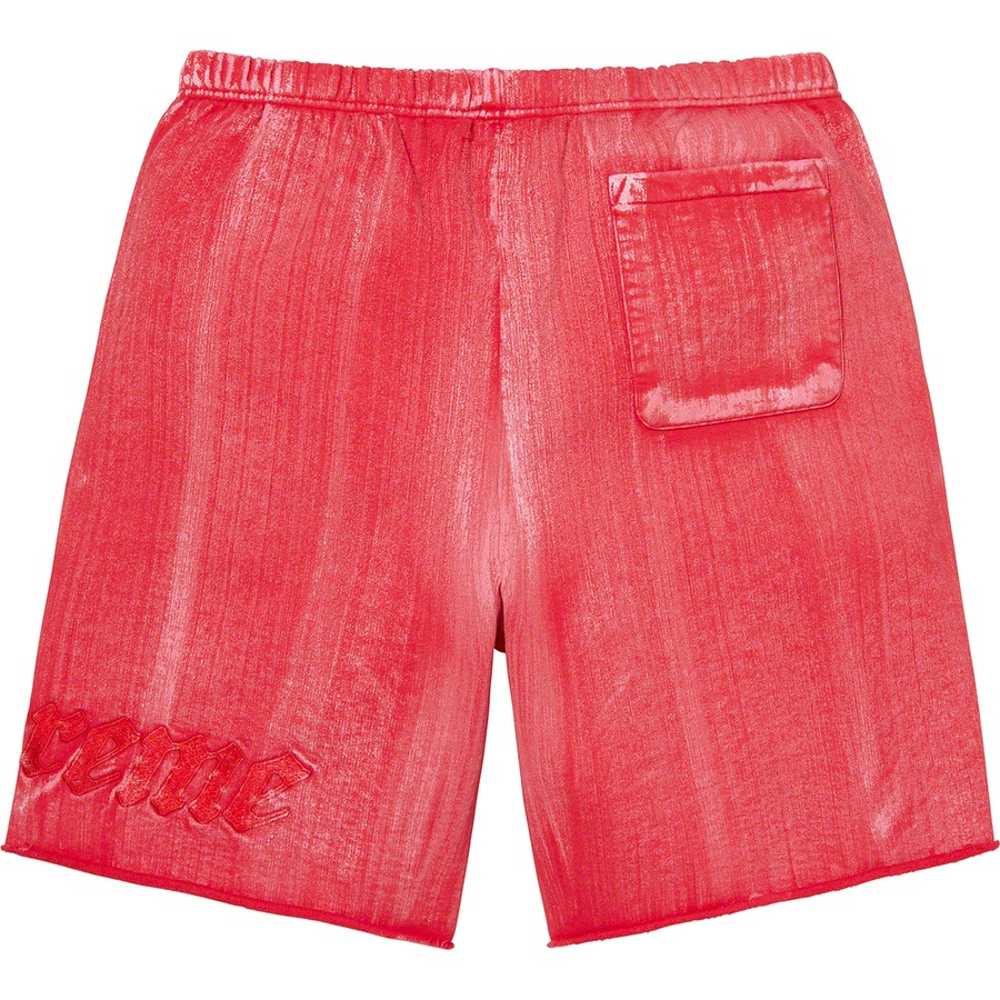 Supreme Brush Stroke Sweatshort (SS21) - Red - $118