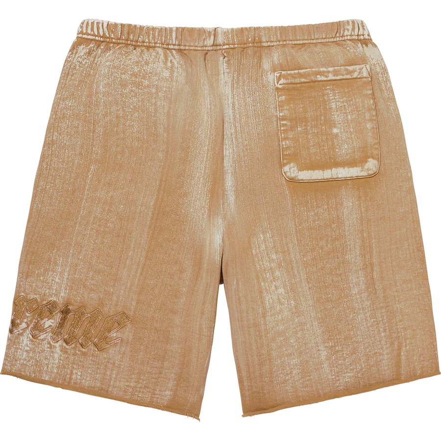 Supreme Brush Stroke Sweatshort (SS21) - Dark Tan - $118