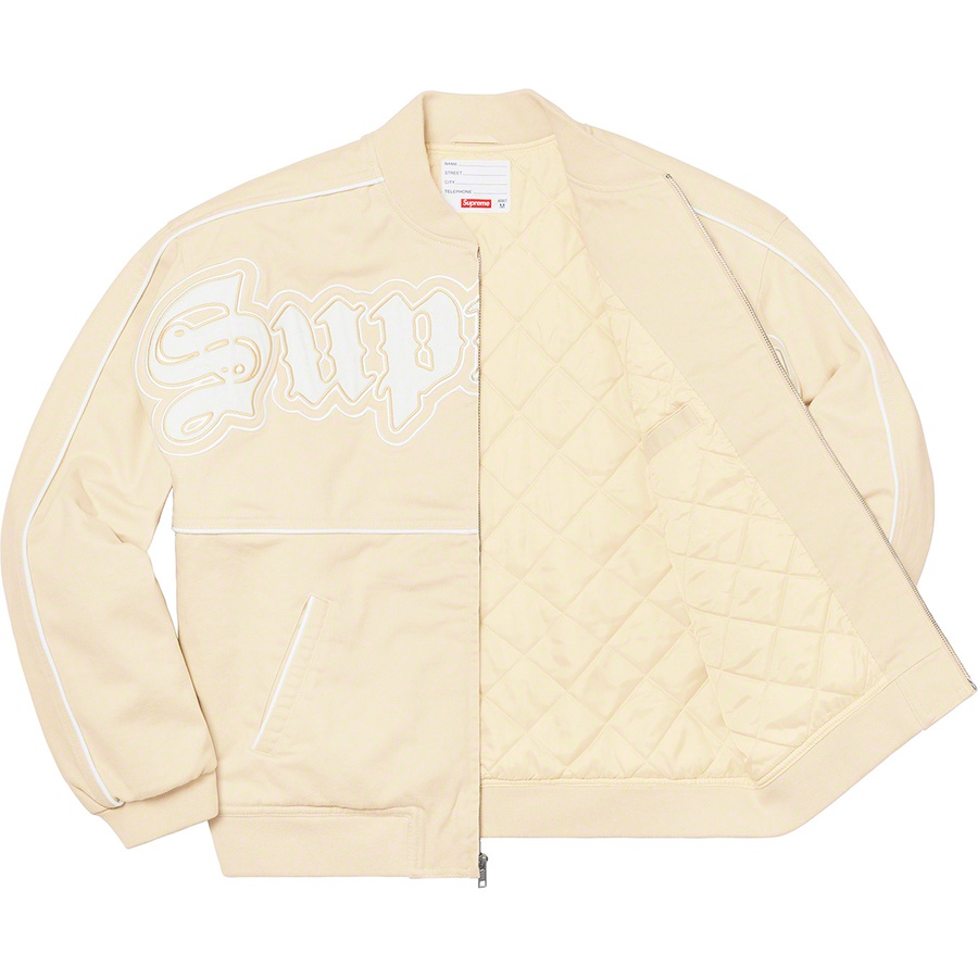 Supreme Twill Old English Varsity Jacket (SS21) - Tan - $218