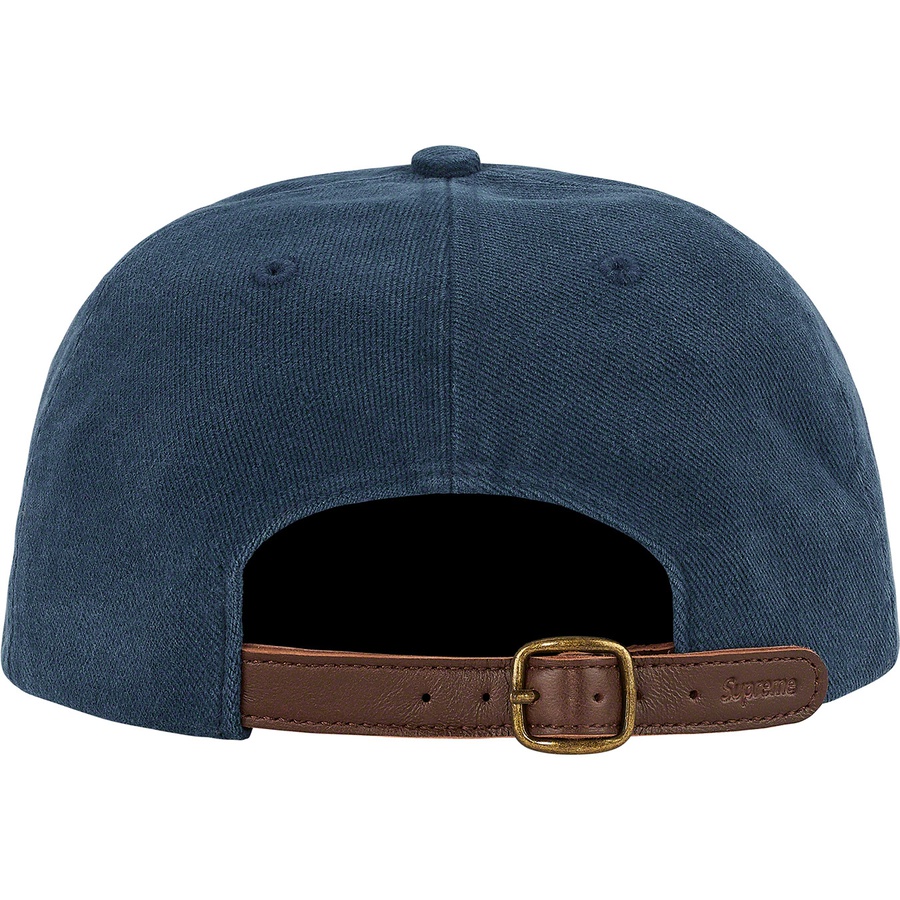 Supreme Classic Logo 6-Panel (SS21) - Navy - $48