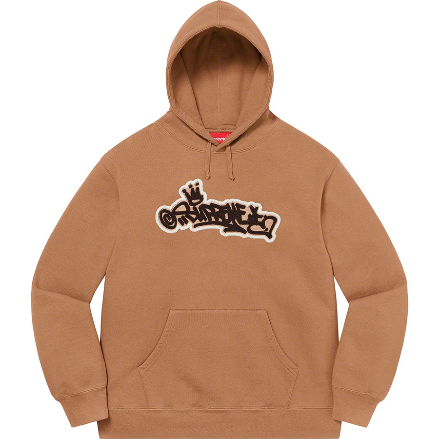 Supreme Handstyle Hooded Sweatshirt (SS21) - Brown - $168