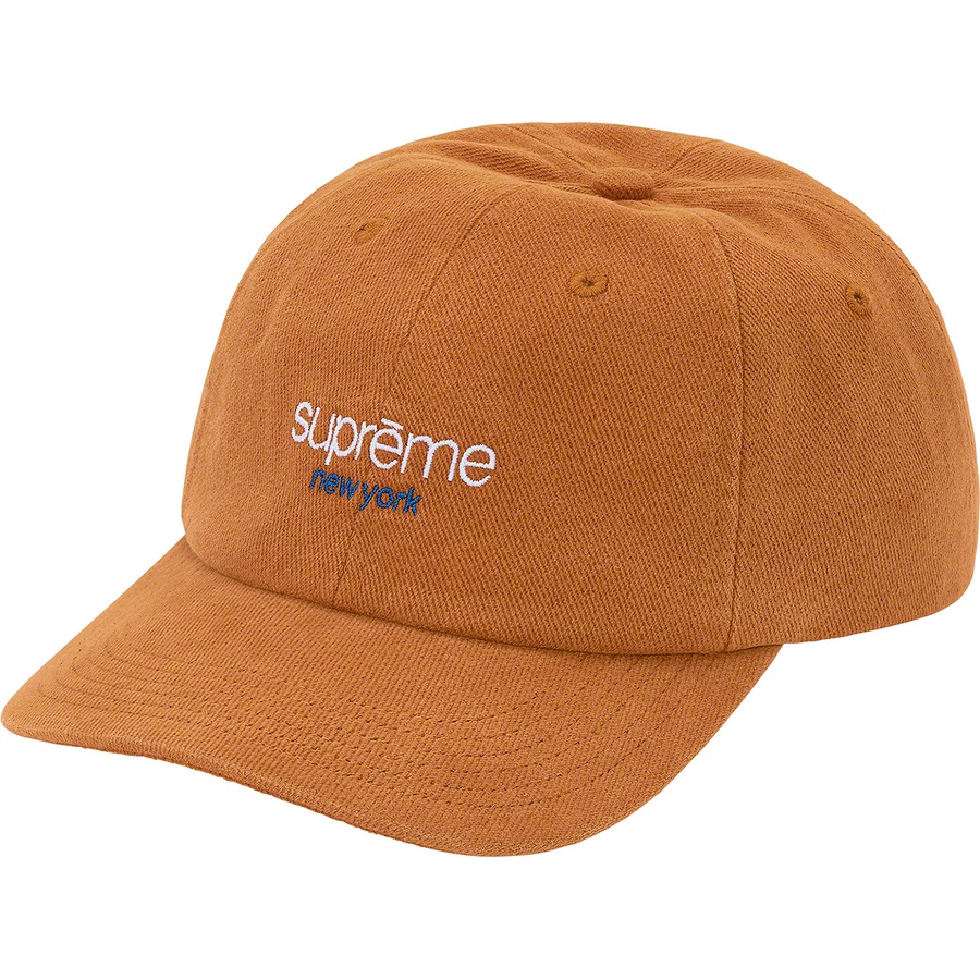Supreme Classic Logo 6-Panel (SS21) - Tan - $48