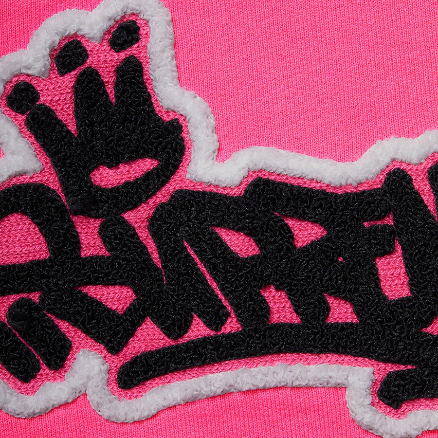 Supreme Handstyle Hooded Sweatshirt (SS21) - Magenta - $168
