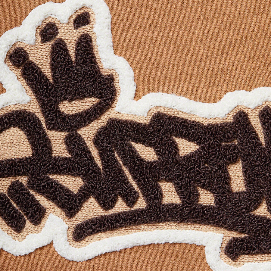 Supreme Handstyle Hooded Sweatshirt (SS21) - Brown - $168