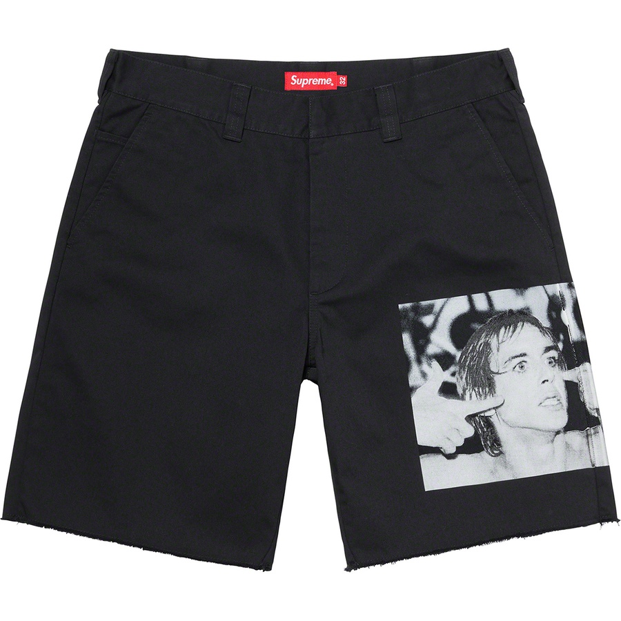 Supreme Iggy Pop Work Short (SS21) - Black - $128