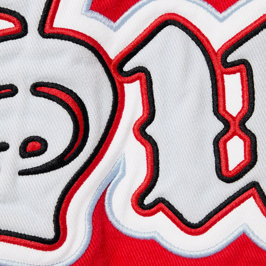 Supreme Twill Old English Varsity Jacket (SS21) - Red - $218