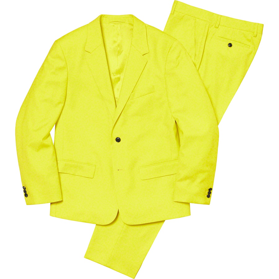 Supreme Wool Suit (SS21) - Bright Yellow - $598