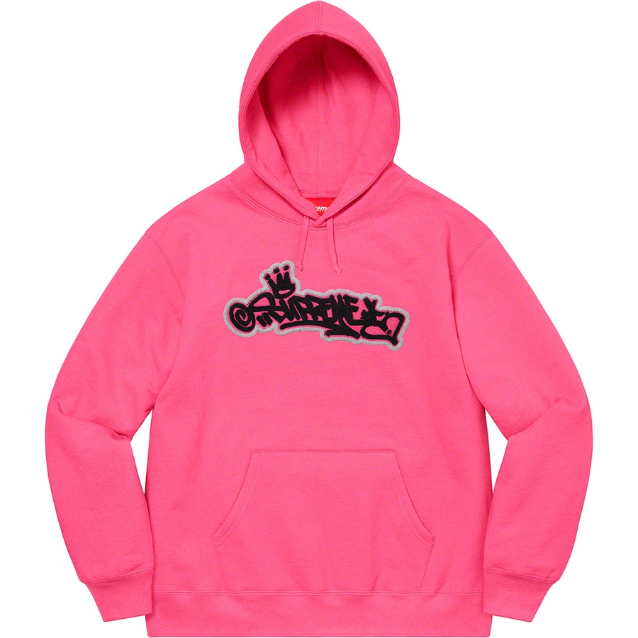 Supreme Handstyle Hooded Sweatshirt (SS21) - Magenta - $168