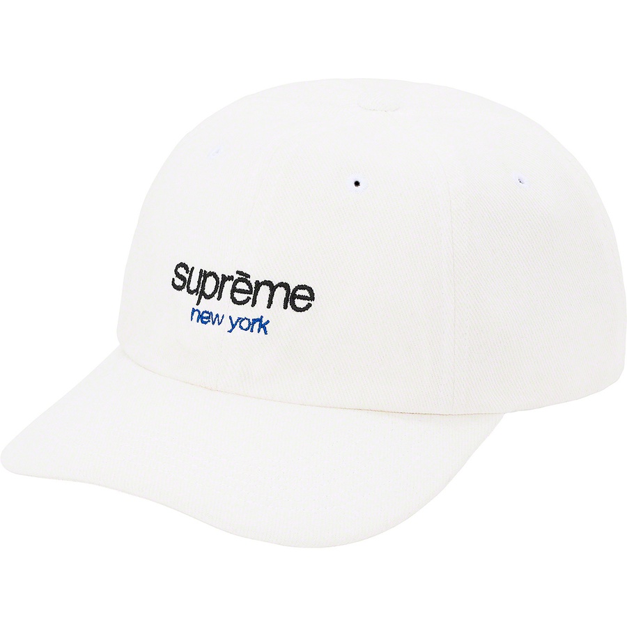 Supreme Classic Logo 6-Panel (SS21) - White - $48