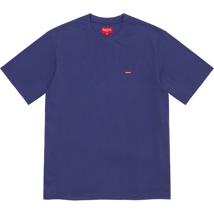 Supreme Small Box Tee (SS21) - Washed Navy - $58