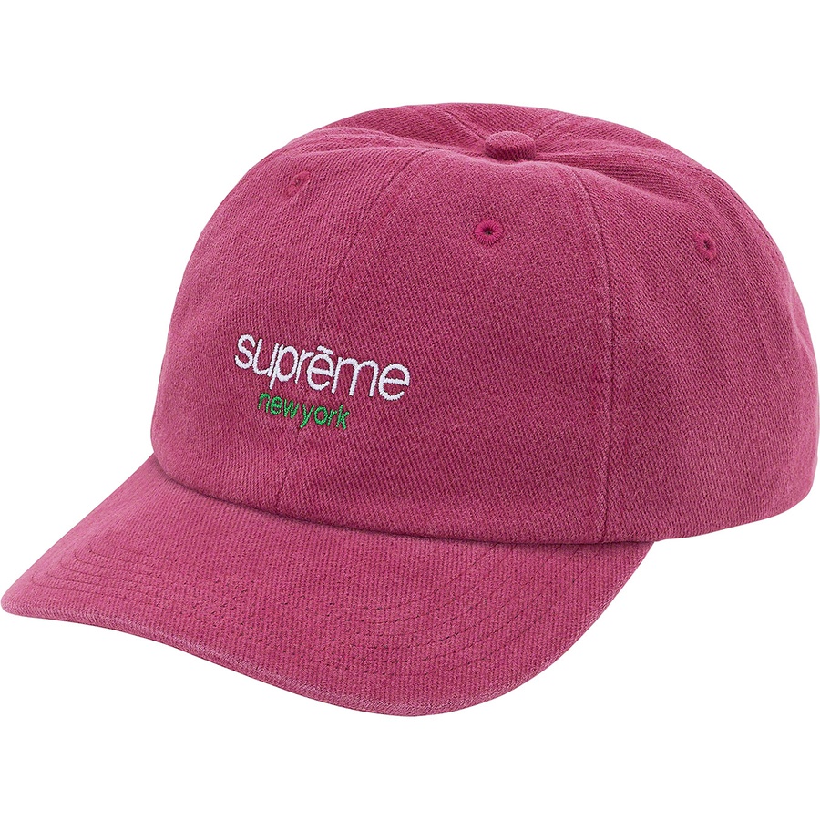Supreme Classic Logo 6-Panel (SS21) - Dark Rose - $48