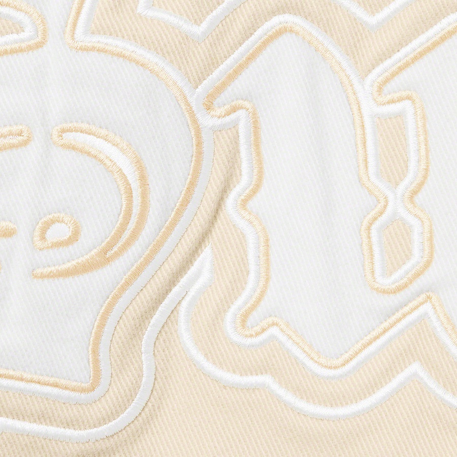 Supreme Twill Old English Varsity Jacket (SS21) - Tan - $218
