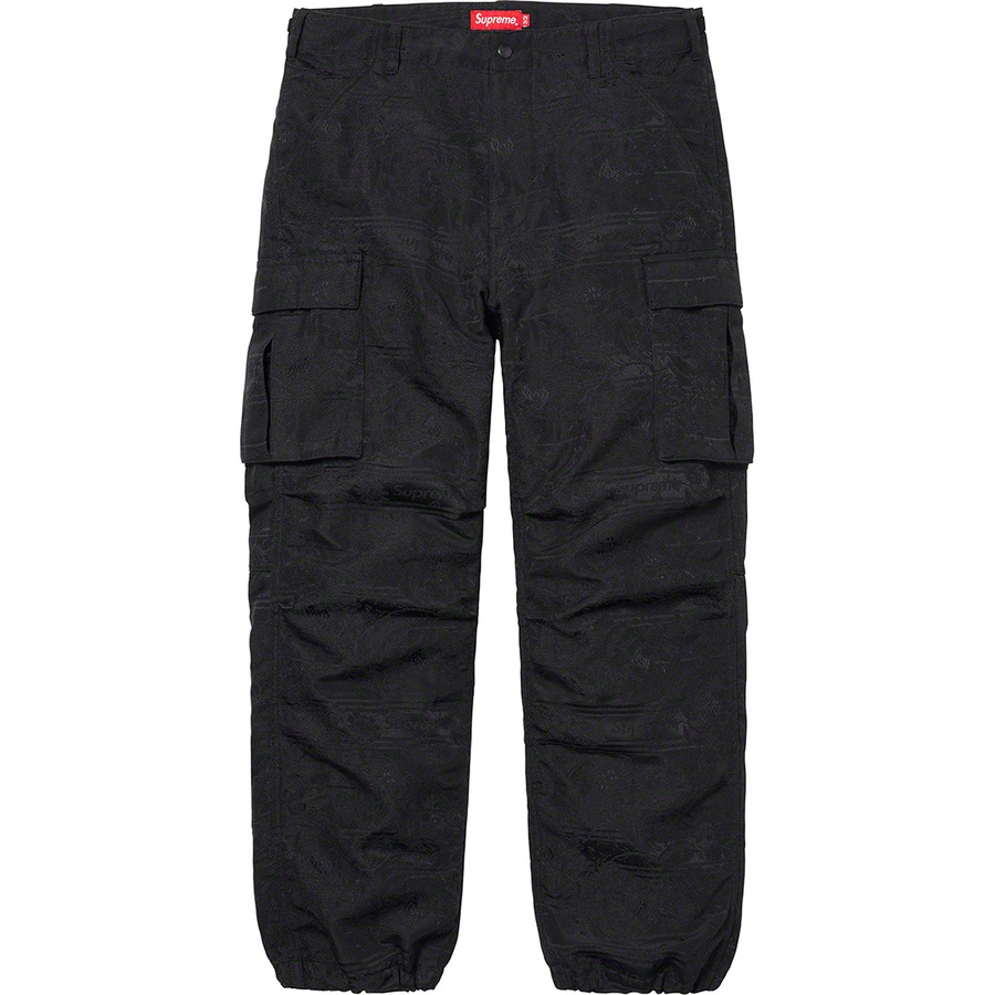 Supreme Floral Tapestry Cargo Pant (SS21) - Black - $168