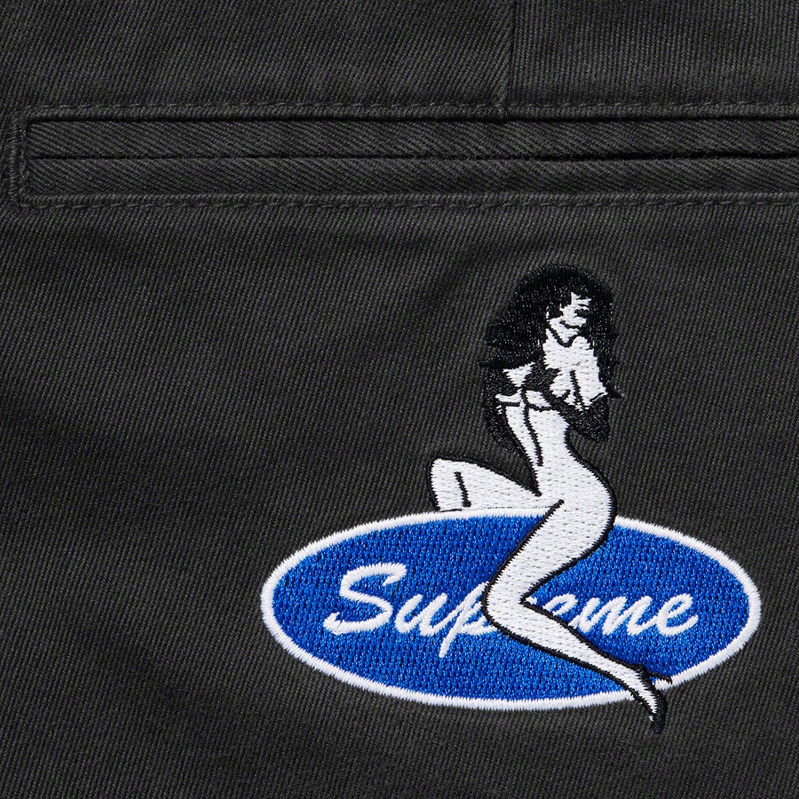 Supreme Pin Up Chino Pant (SS21) - Black - $148
