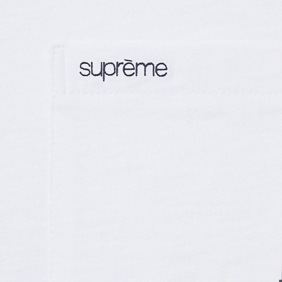 Supreme S S Pocket Tee (SS21) - White - $60