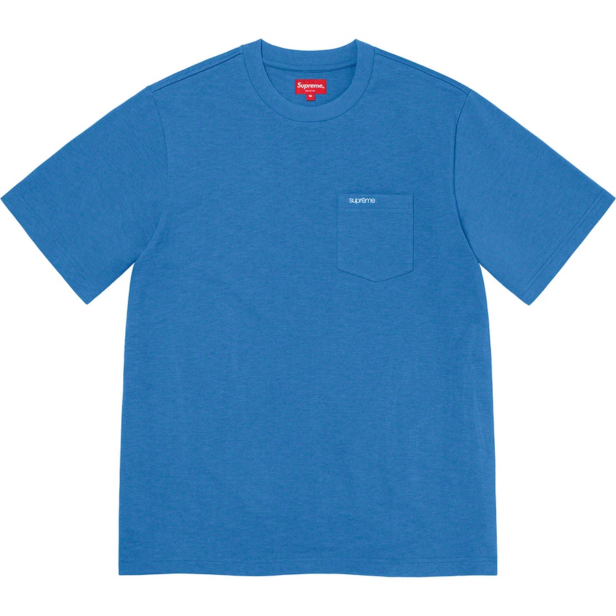 Supreme S S Pocket Tee (SS21) - Pale Royal - $60