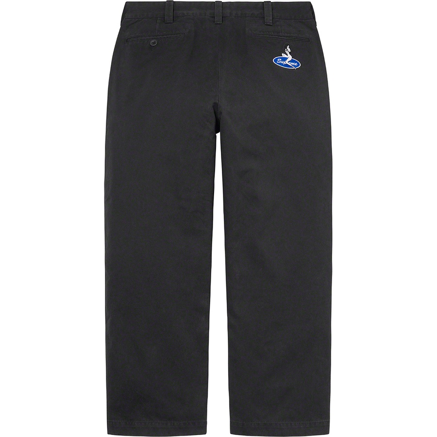 Supreme Pin Up Chino Pant (SS21) - Black - $148