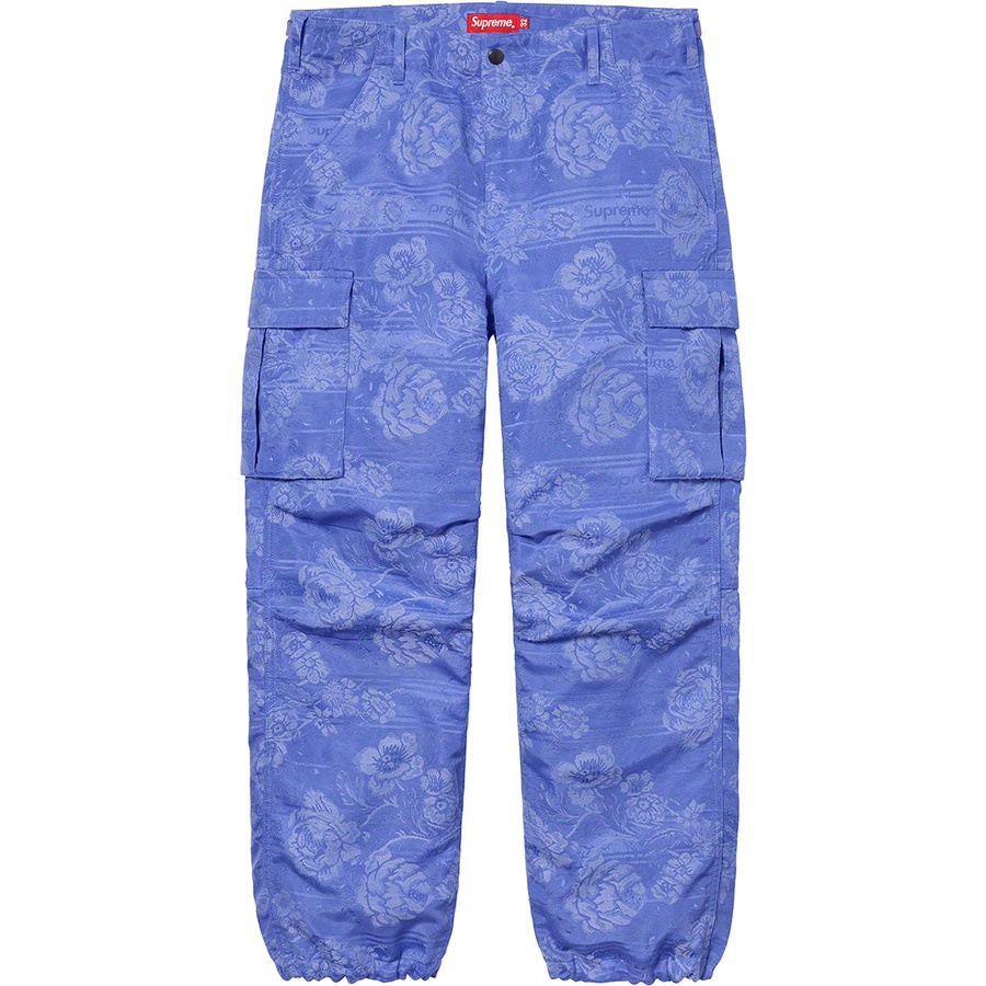 Supreme Floral Tapestry Cargo Pant (SS21) - Blue - $168