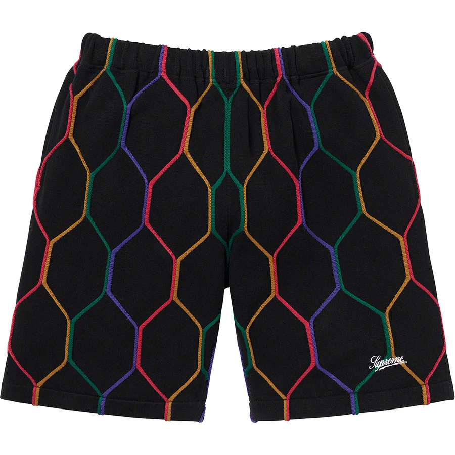 Supreme Hex Knit Short (SS21) - Black - $118