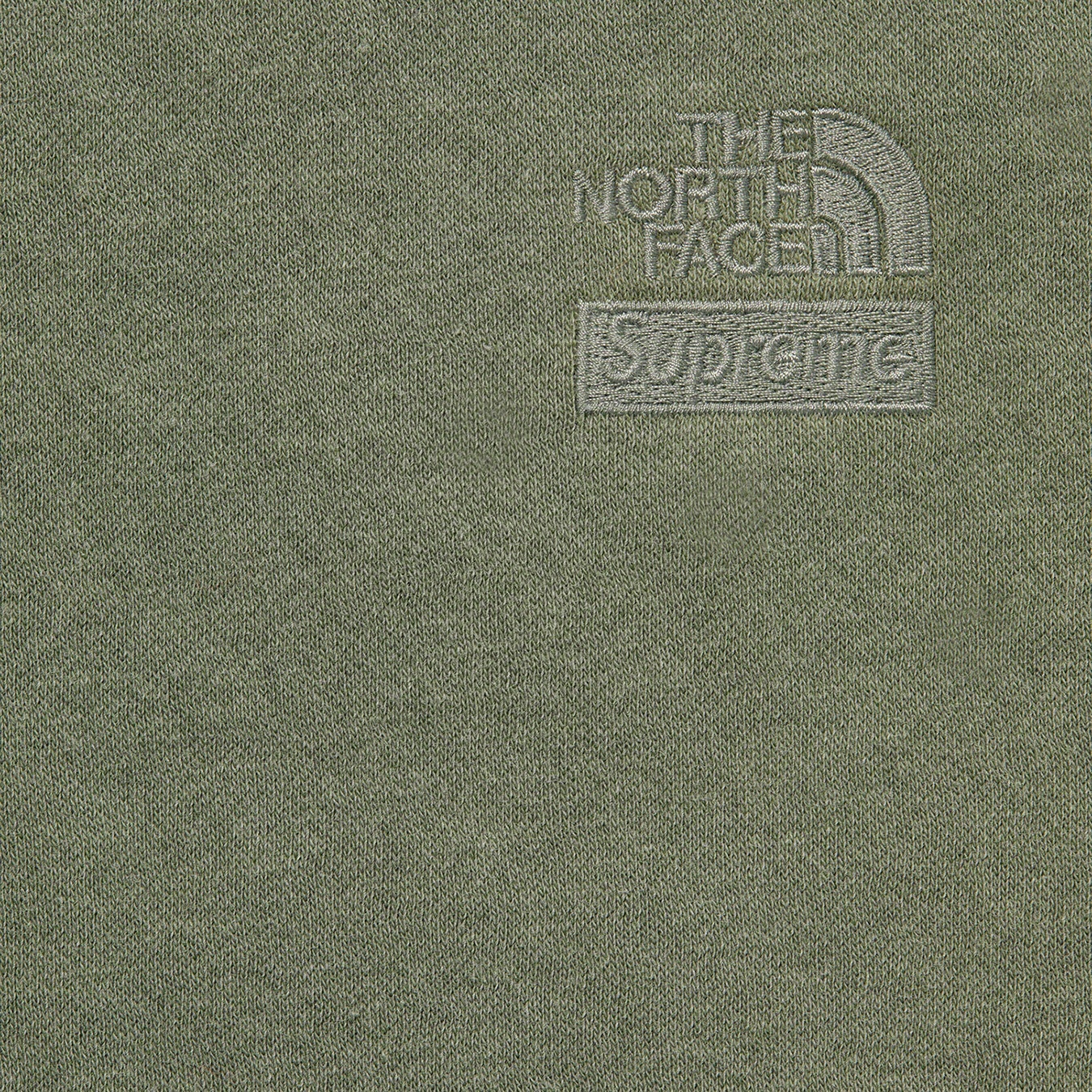 Supreme Supreme The North Face Pigment Printed Crewneck (SS21) - Olive - $138