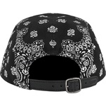 Supreme Bandana Camp Cap (SS21) - Black