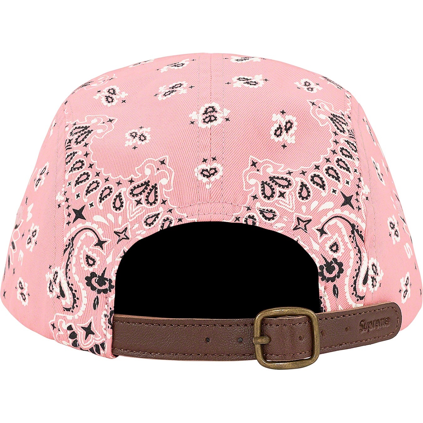 Supreme Bandana Camp Cap (SS21) - Pink - $48
