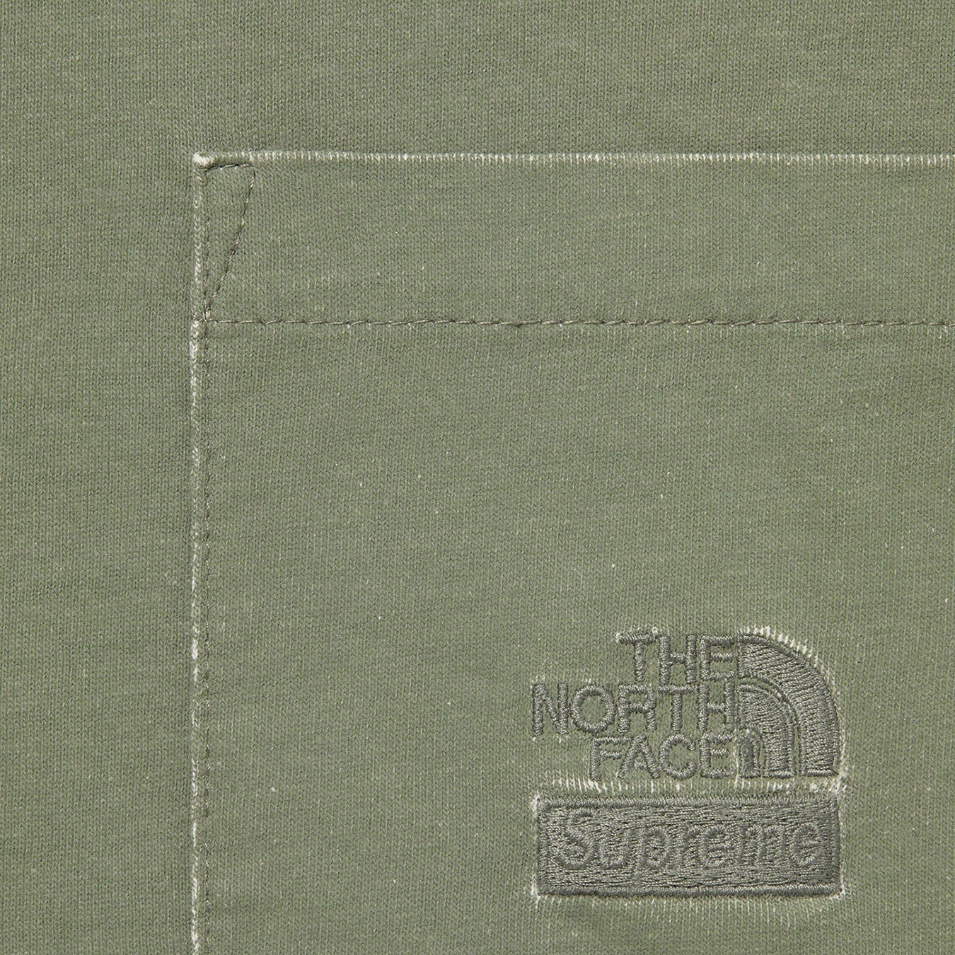 Supreme Supreme The North Face Pigment Printed Pocket Tee (SS21) - Olive - $60