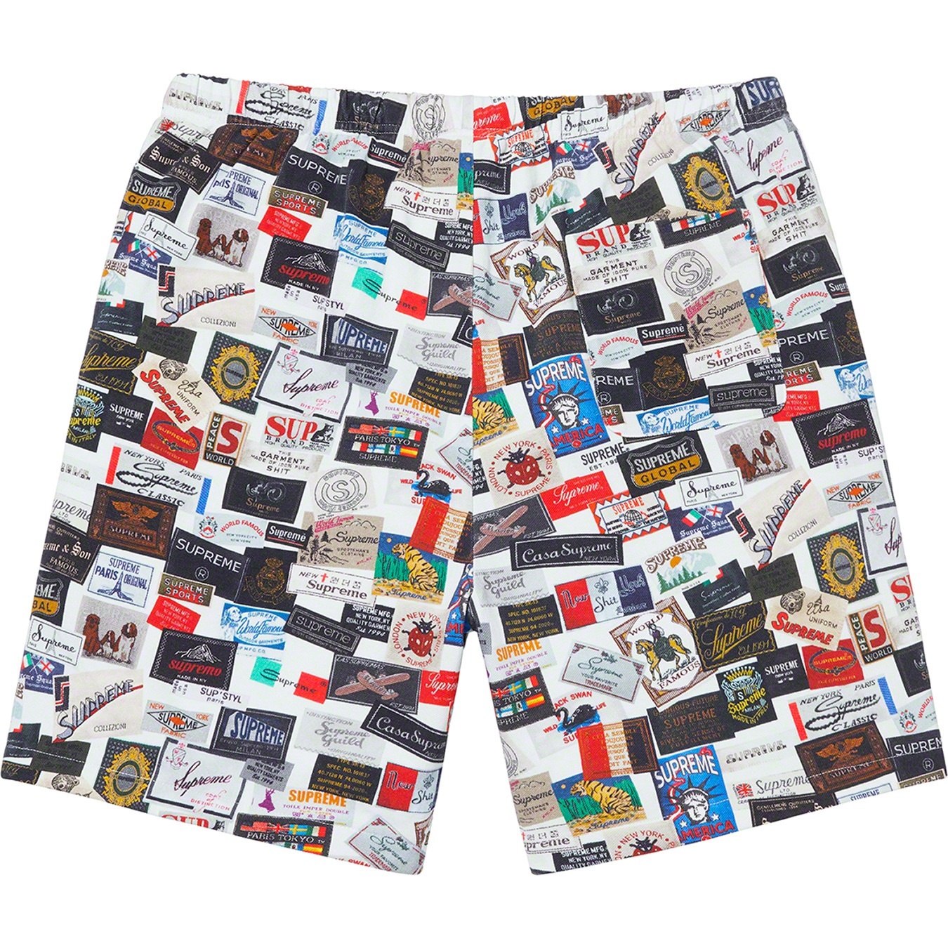 Supreme Labels Pique Short (SS21) - White - $110