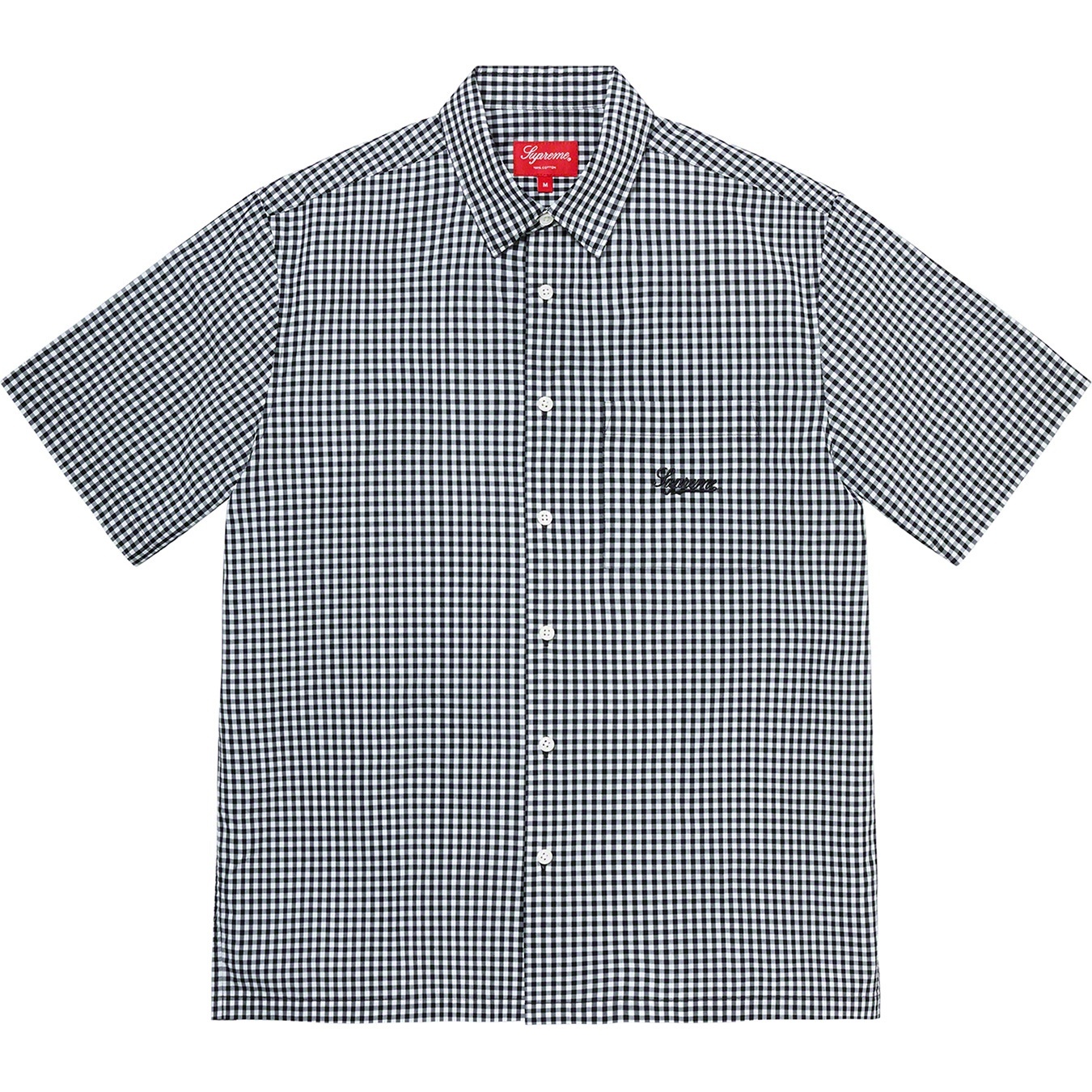 Supreme Gingham S S Shirt (SS21) - Black - $128