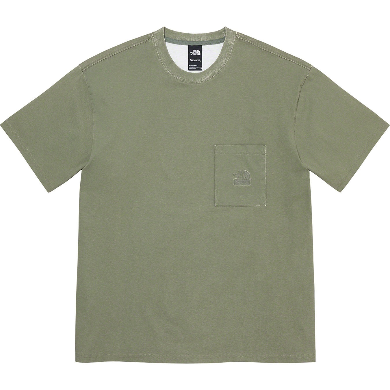 Supreme Supreme The North Face Pigment Printed Pocket Tee (SS21) - Olive - $60