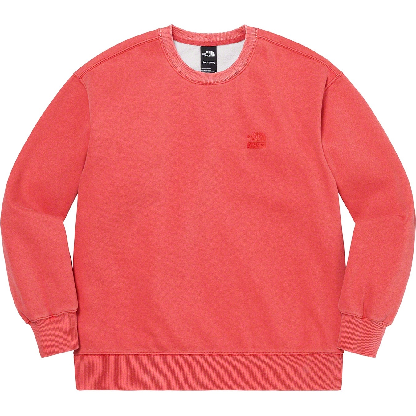 Supreme Supreme The North Face Pigment Printed Crewneck (SS21) - Red - $138