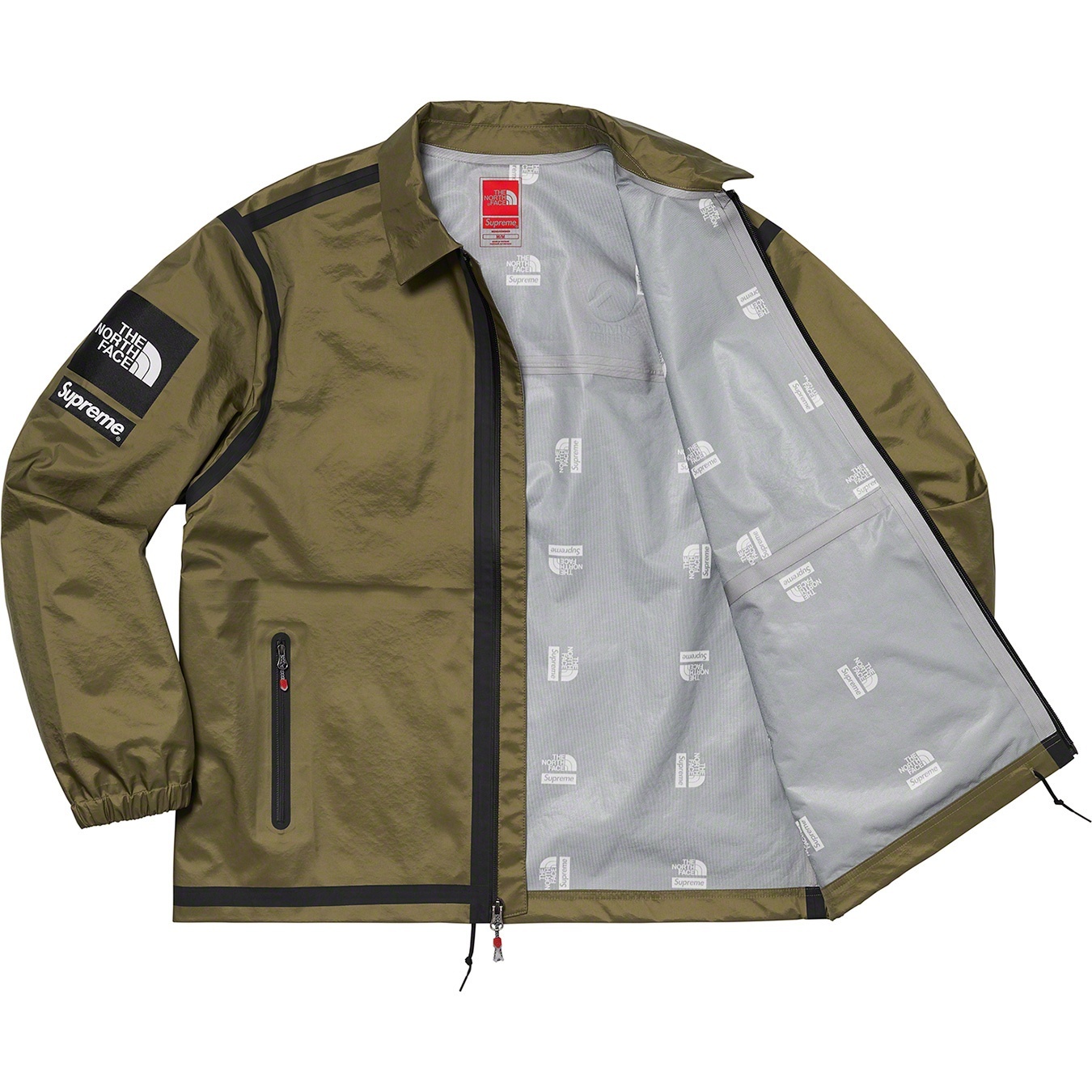 Supreme Supreme The North Face Summit Series Outer Tape Seam Coaches Jacket (SS21) - Olive - $298
