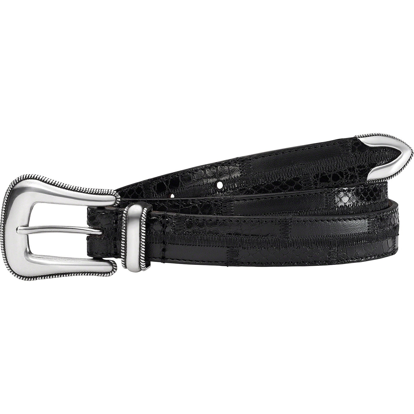 Supreme Patchwork Ranger Belt (SS21) - Black - $158