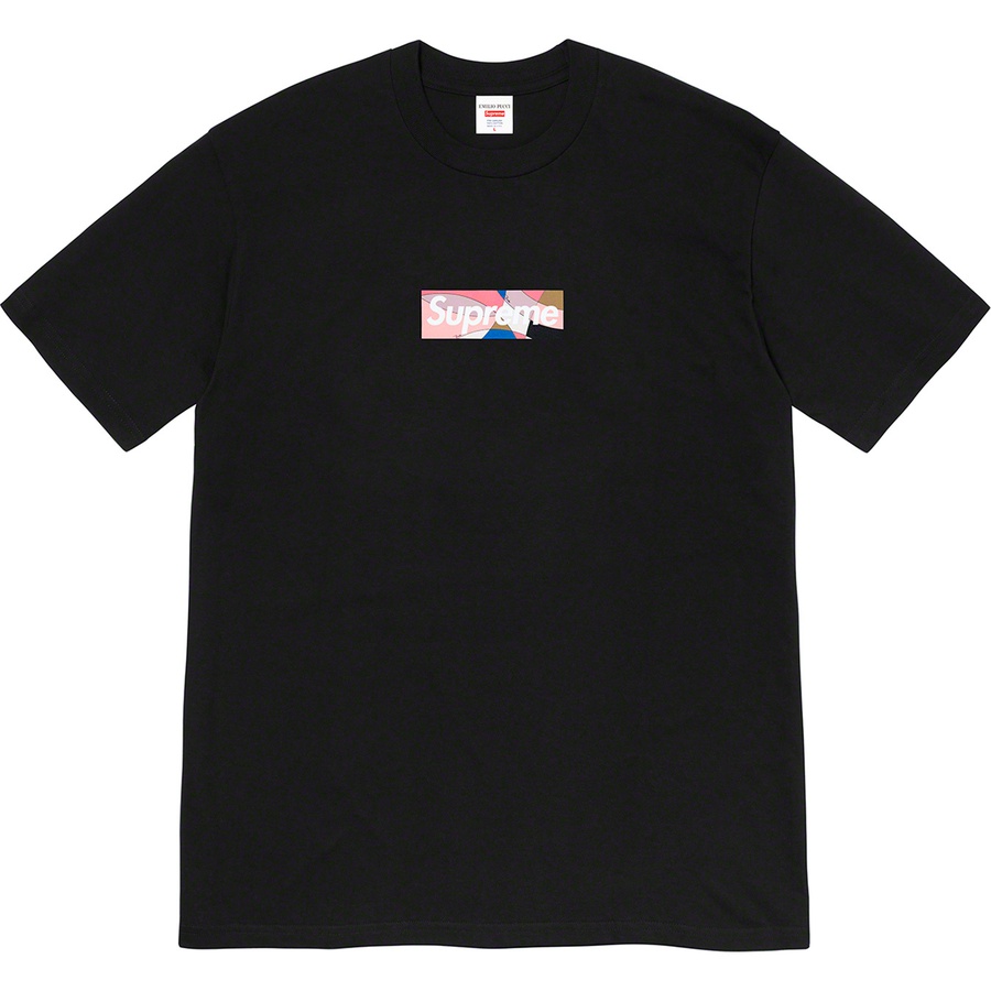 Supreme Supreme Emilio Pucci Box Logo Tee (SS21) - Black/Dusty Pink - $54