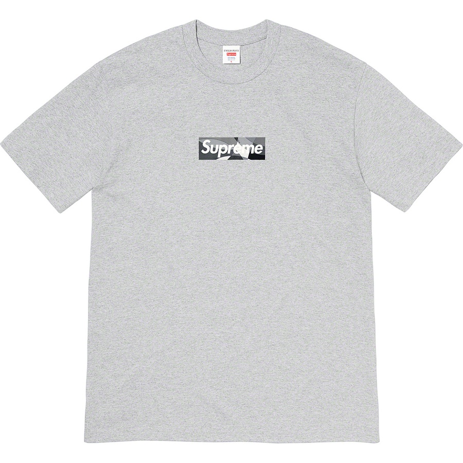 Supreme Supreme Emilio Pucci Box Logo Tee (SS21) - Heather Grey/Black - $54
