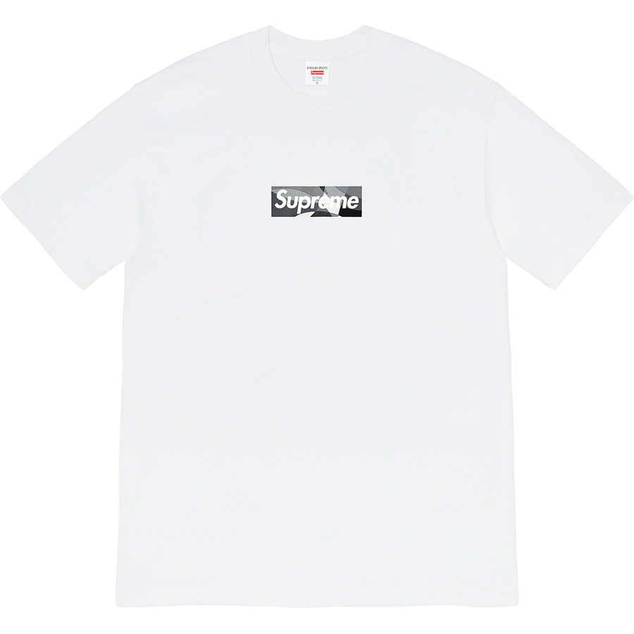 Supreme Supreme Emilio Pucci Box Logo Tee (SS21) - White/Black - $54