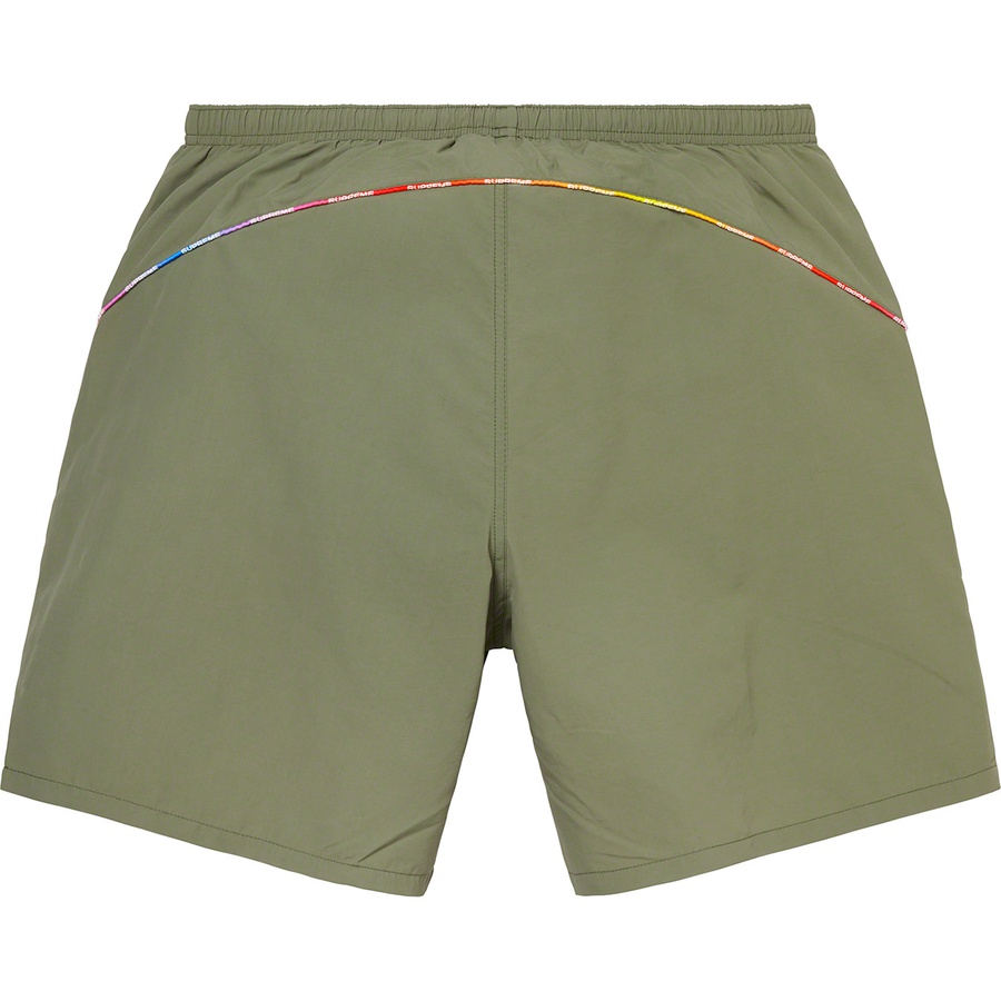 Supreme Gradient Piping Water Short (SS21) - Olive - $110