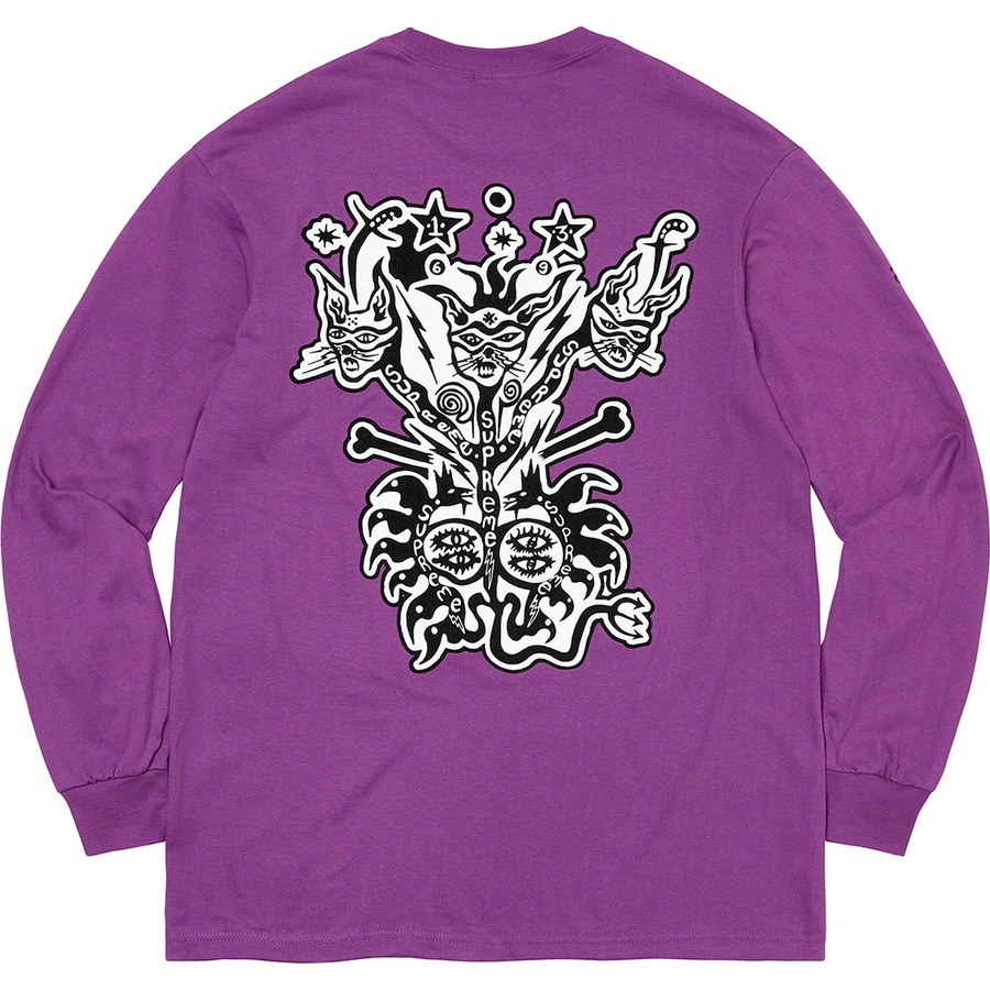 Supreme Clayton Patterson Supreme L S Tee (SS21) - Light Purple - $56