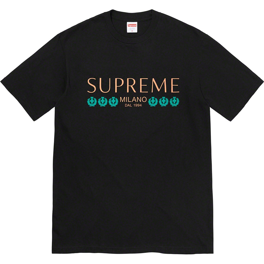 Supreme Milano Tee (SS21) - Black - $38