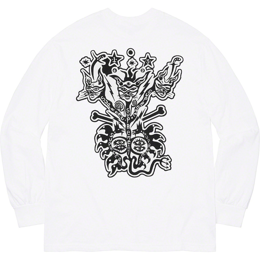 Supreme Clayton Patterson Supreme L S Tee (SS21) - White - $56