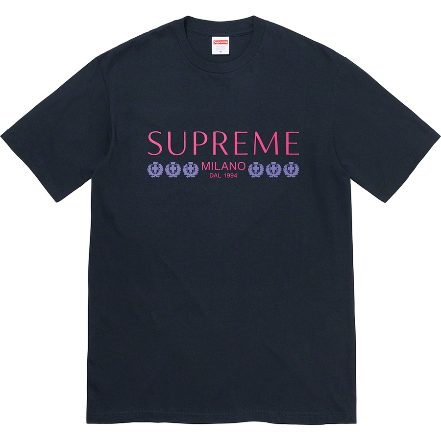 Supreme Milano Tee (SS21) - Navy - $38