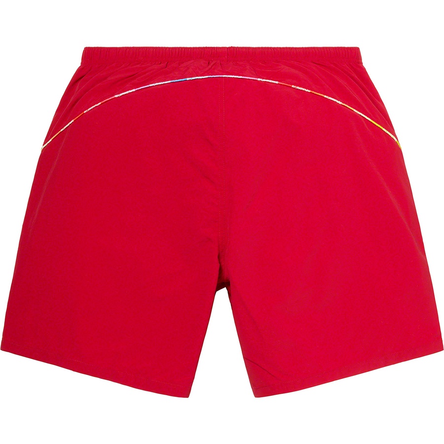 Supreme Gradient Piping Water Short (SS21) - Red - $110