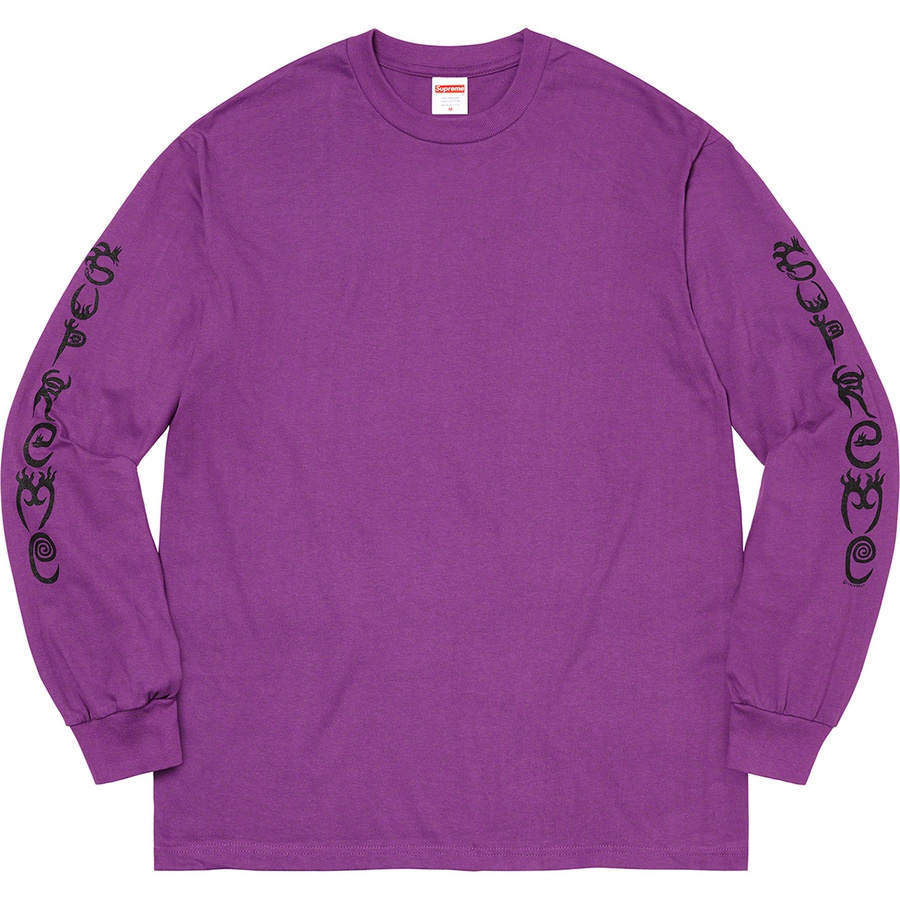 Supreme Clayton Patterson Supreme L S Tee (SS21) - Light Purple - $56