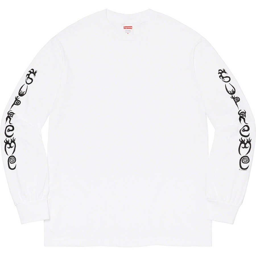 Supreme Clayton Patterson Supreme L S Tee (SS21) - White - $56